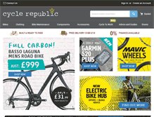 Tablet Screenshot of cyclerepublic.com